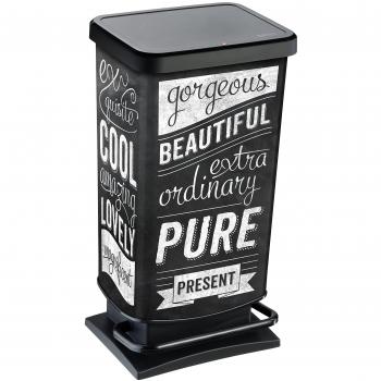 Rotho Paso Mülleimer 40 l mit Deckel, geruchsdicht, PP