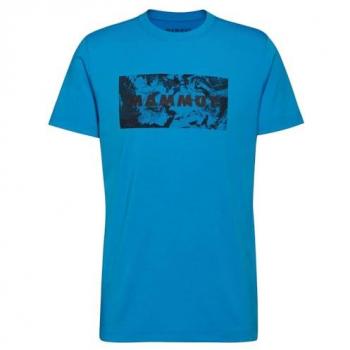 Mammut Trovat T-Shirt – Herr, Logo, Blau, M‑Größe