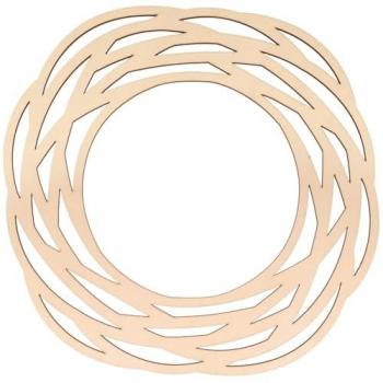 Couronne décorative en bois « Rêve de Lierre » – 32 × 0,5 cm
