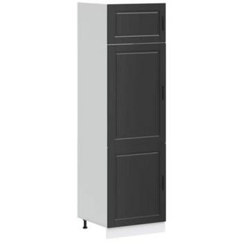 Porto Black Engineered Wood Kitchen Cabinet