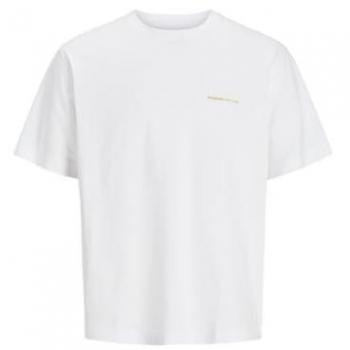 Jack & Jones Maglietta Jorparos Easter Giallo-Bianco