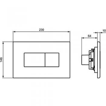 Plaque de Déclenchement R0110AA Ideal Standard