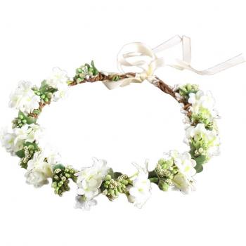 Corona de Rosas Blancas “Vínculo Matrimonial”