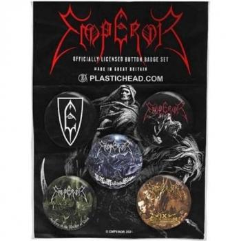 Badges Empereur Logo Noir – Pack 5 pièces
