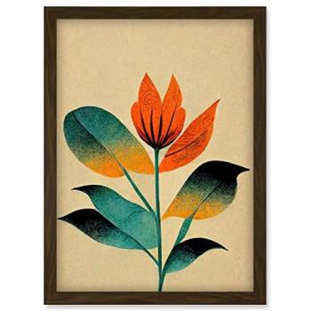 Artery8 Tiger Sunset Floral Print