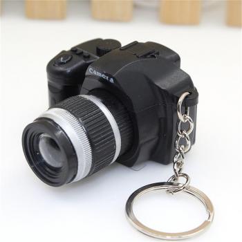 Shutter Sound Camera Flashlight Keychain