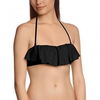 O'Neill Bikini Upper Black Solid Ruffle 0