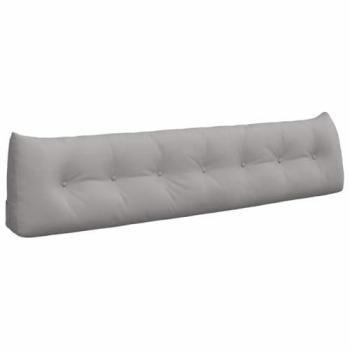 Fabric Cloud Grey Back Pillow – 200 cm × 24 cm × 50 cm (vidaXL)