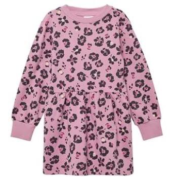 Mädchen Sweatkleid aus Baumwoll-Mix in zartem Mauve