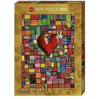 Goldene Herzen Puzzle 1000 Teile – Stefanie Steinmayer (Heye 29709)