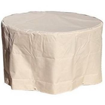 Housse de Protection pour Table Ronde Beige 120 x 70 cm