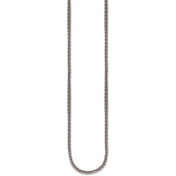 Cadena de plata y cuero negro Thomas Sabo