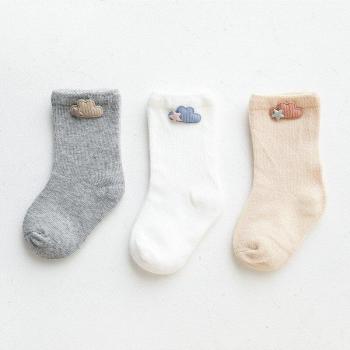 Calcetines de algodón para recién nacidos, 3 pares, sin hueso