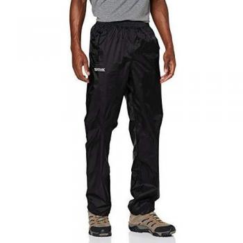 Regatta Pack-It Men's Waterproof Overtrousers (Black)
