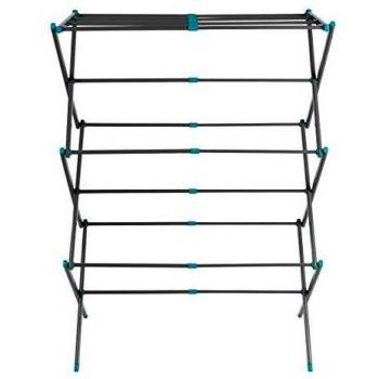 BELDRAY GREY 3 TIER CLOTHES AIRER GARMENT CLOTHING HORSE FOLDS FLAT EASY STORAGE