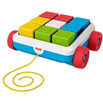 Playful Pull‑Along Toy Block Cart