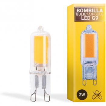 Ampoule LED G9 2W COB 360° 220-240V AC Teinte Chaude