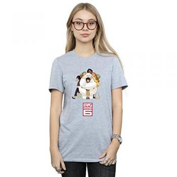Soft Cotton Baymax Boyfriend Top – Big Hero 6, Women’s Grey (BI1013) – S