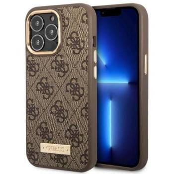 IPhone 13 Pro Max: Guld metal‑outline hardcase från Guess