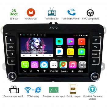 ATOTO A6 9 Zoll Android Doppel-DIN Autoradio für Skoda und VW