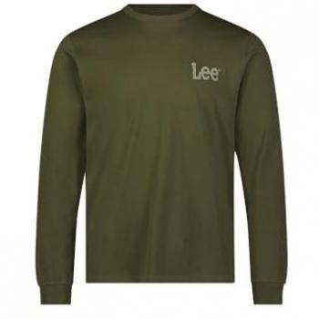 Camiseta de Hombre Lee en Verde y Manga Larga