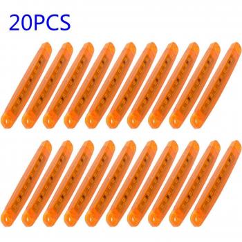 20Pcs 9 LED Amber Side Marker Bulbs for Vehicles