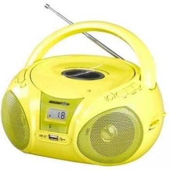 RADIO CD BRIGMTON W-408-V Amarillo MP3 USB