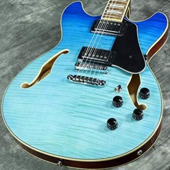 Ibanez AS Artcore AS73FM Semi-Hollow Electric Guitar,Laurel,Azure Blue Gradation