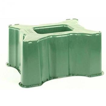 Soporte para barril de agua de lluvia, rectangular, 300 l, altura: 33 cm, barril de agua de jardín