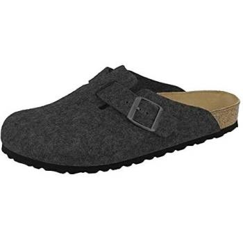 BIRKENSTOCK Boston WO Unisex Pantoletten Wolle grau 36 EU