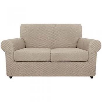 MAXIJIN Pet Friendly Elastic Furniture Protector Loveseat Slipcovers