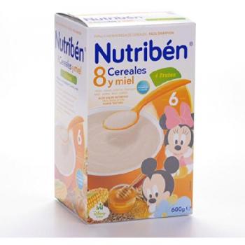 Nutribén 8 cereales con miel y 4 frutas 600g