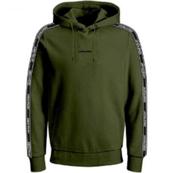 Felpa con Cappuccio Verde Scuro Jack & Jones