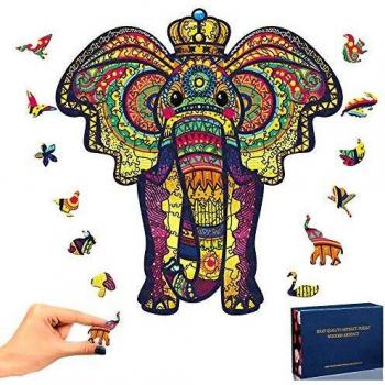 Regalo Perfetto: Puzzle Elefante in Legno