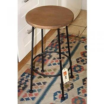 Barley Twist Pewter Kitchen Stool