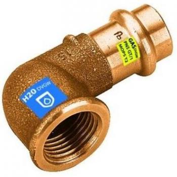 Codo Bronce 90° para FX Fil F (Agua y Gas) – ¾”