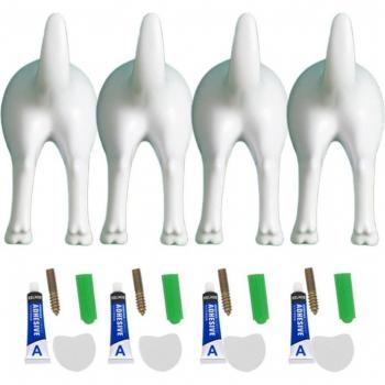 4Pcs Nordic Dog Tail Wall Decor