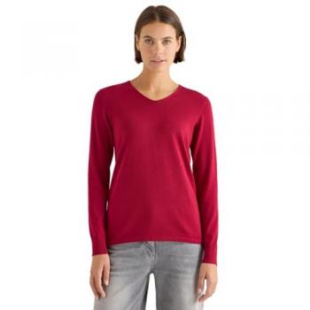 Pull classique rouge pour femme Cecil 3XL