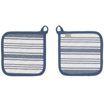 Denim Stripe 100% Cotton Pot Mat