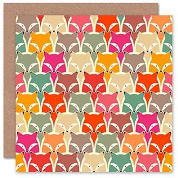 Vivid Fox Pattern Collector's Card