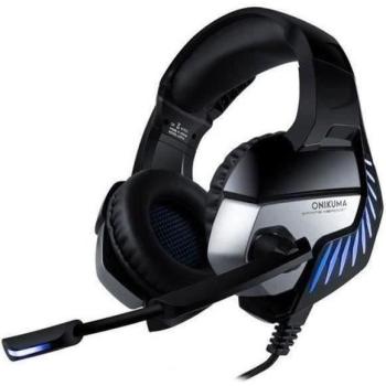 Casque Gaming Onikuma K5 Pro Filamenté, Microphone Intégré, Bass Punch – Noir