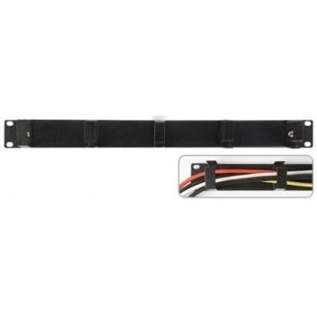 Fonestar 19” Rackpanel – Voorkant Kabeldoorvoer – Zwart – 483×44,5 mm – Montageset