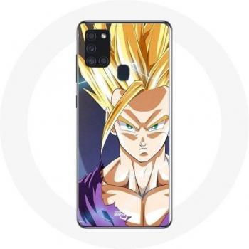 Coque Samsung Galaxy A21S Manga Dragon Ball Goku Or