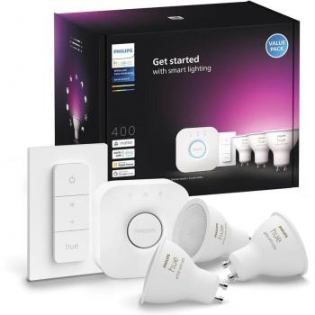 Philips Hue, Leuchtmittel, White & Color Ambiance Starter Set (GU10, 4.20 W, 400 lm, 3 x, E)