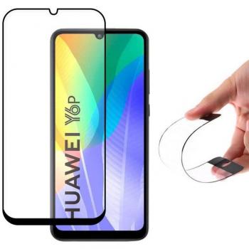 Full Cover Flexi Nano Glass Shield – Huawei Y6p Schutzschicht schwarz