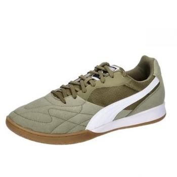 Puma King Top IC Olive/White Indoor Soccer Shoes