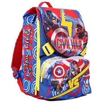 Seven Kidz Corner Captain America Rucksack, 75 cm, 131 Liter, Blau