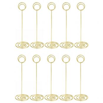 Porte-numéro de table 10 pièces or