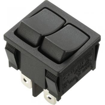 TRU COMPONENTS Interruttore a bilanciere TC-R13-33PAA-02 250 V/AC 6 A 2 x Off / On Permanente 1 pz