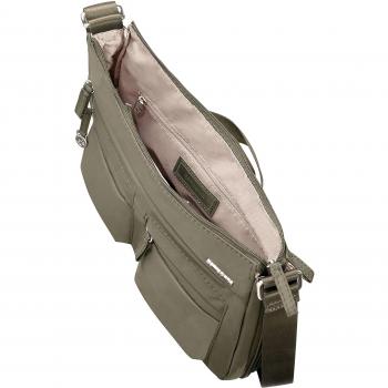 Silbergrüne Samsonite Move 2.0 Hobo M EXP – 6,48 l Umhängetasche